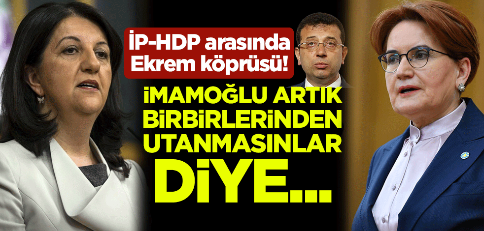 İP-HDP arasında Ekrem köprüsü! İmamoğlu artık birbirlerinden utanmasınlar diye...