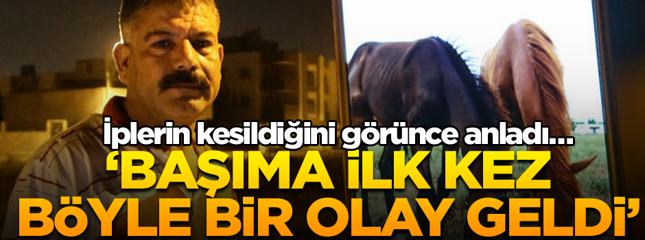İplerin kesildiğini görünce anladı… Başıma ilk kez böyle bir olay geldi