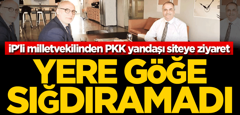 İP'li milletvekilinden PKK yandaşı siteye ziyaret! Yere göğe sığdıramadı