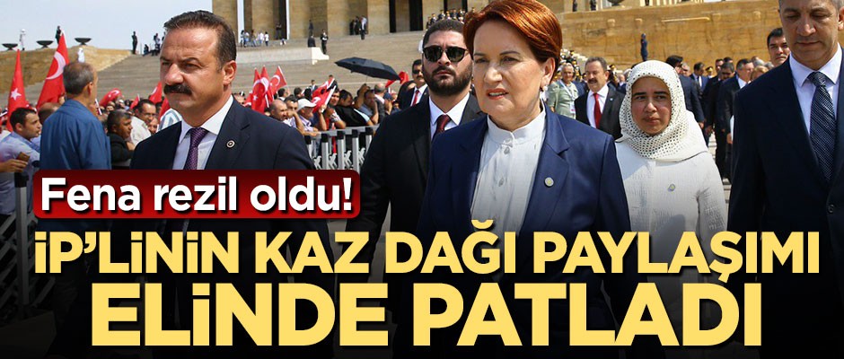 İP'li Yavuz Ağıralioğlu'nun Kaz Dağı paylaşımı elinde patladı
