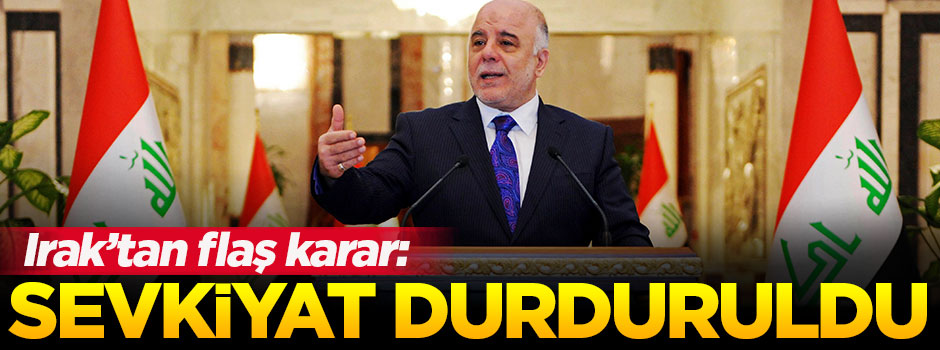 Irak Ceyhan'a petrol sevkiyatını durdurdu