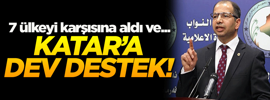 Irak, Katar'ın yanında saf tuttu!