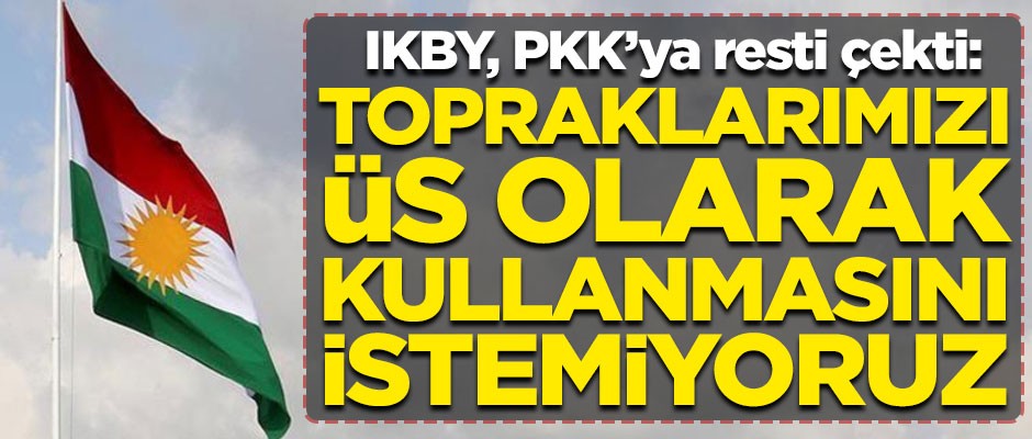 Irak Kürt Bölgesel Yönetimi, PKK'ya resti çekti! "Topraklarımızı üs olarak kullanmasını istemiyoruz"