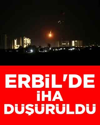 Erbil'de İHA düşürüldü