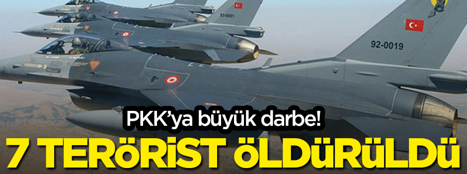 Irak'ın kuzeyinde 7 terörist etkisiz hale getirildi