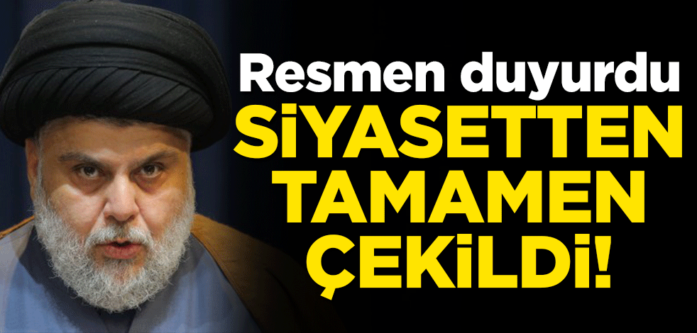 Irak’ta Mukteda es-Sadr, siyasetten tamamen çekildiğini duyurdu