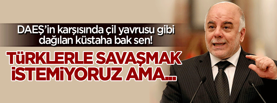 Irak'tan Türkiye'ye üstü kapalı tehdit!