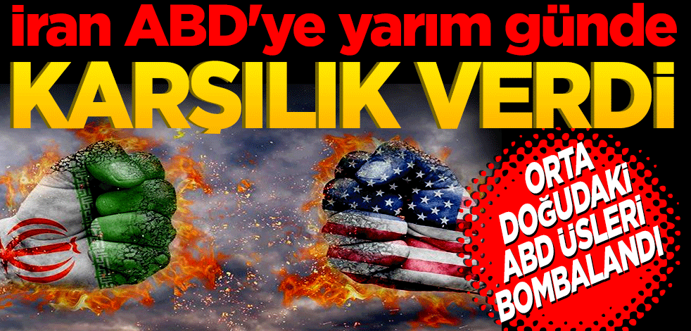 İran ABD'ye yarım günde karşılık verdi! Orta Doğu'daki Amerikan üsleri bombalandı