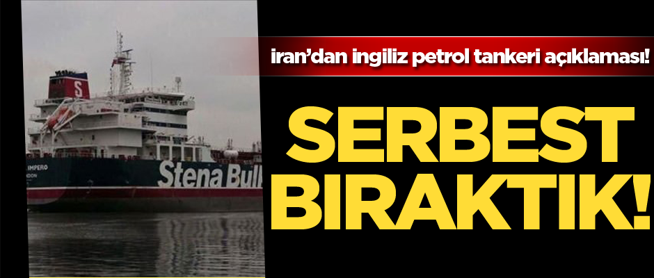 İran beklenen açıklamayı yaptı: Serbest bıraktık