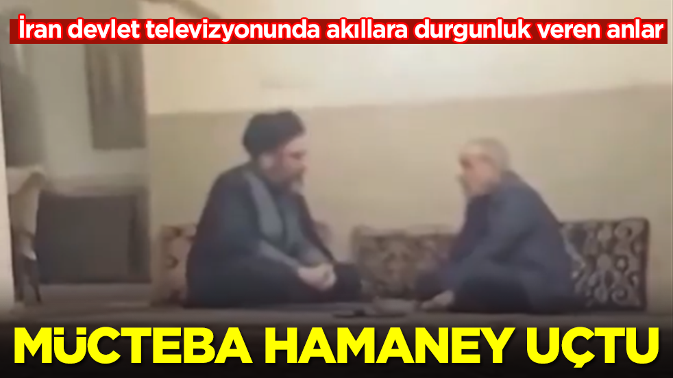İran devlet televizyonunda akıllara durgunluk veren anlar: Mücteba Hamaney uçtu