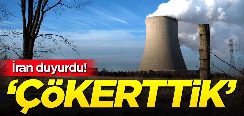 İran duyurdu! 'Çökerttik'