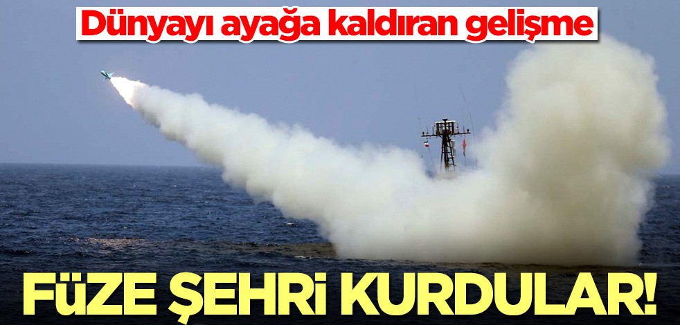 İran füze şehri kurdu