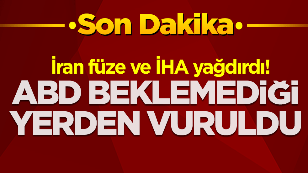 İran füze ve İHA yağdırdı! ABD beklemediği yerden vuruldu