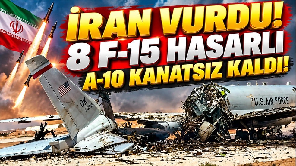 İran füzeleri ABD’nin hava gücünü vurdu! A-10 kanatsız kaldı, 8 F-15 hasar gördü