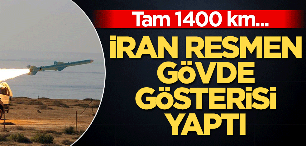 İran gövde gösterisi yaptı! Tam 1400 km…