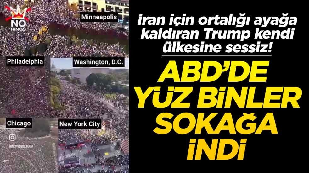 İran için ortalığı ayağa kaldıran Trump kendi ülkesine sessiz! Yüz binler sokağa indi