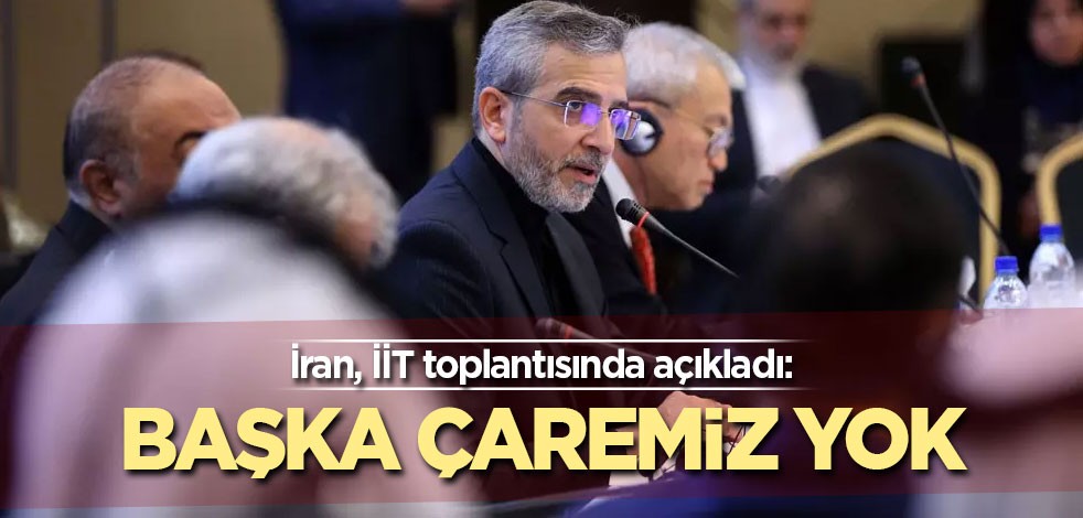 İran, İİT toplantısında açıkladı: Karşılık vermekten başka çaremiz yok