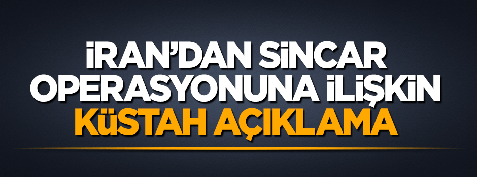İran TSK'nın Simcar operasyonundan rahatsız oldu