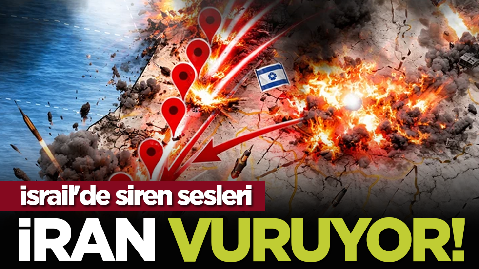 İran vurdu! İsrail'de siren sesleri