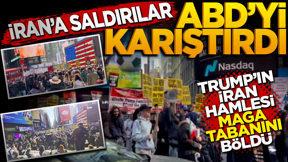 İran’a saldırılar ABD’yi karıştırdı: Trump'ın İran hamlesi MAGA tabanını böldü!
