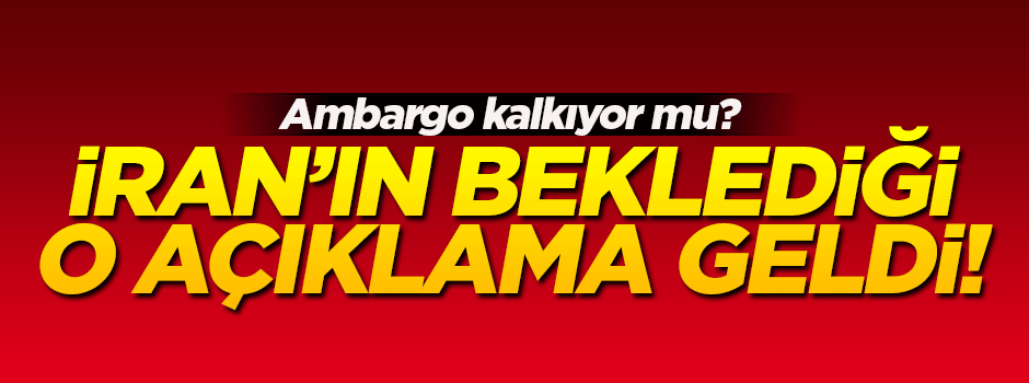 İran'a uygulanan yaptırımlar kaldırılıyor