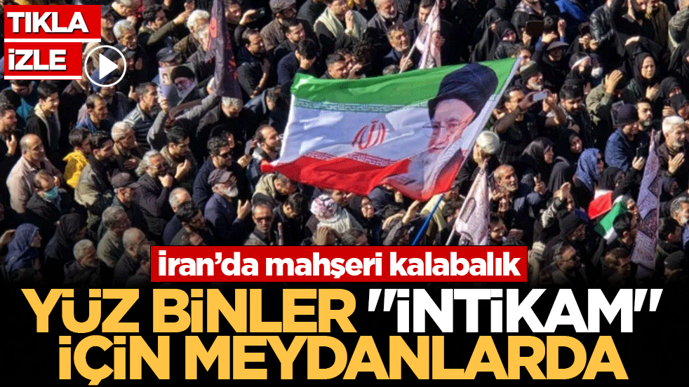 İran’da mahşeri kalabalık: Hamaney’in ardından yüz binler intikam için yürüyor! Gözyaşı ve öfke sokağa taştı