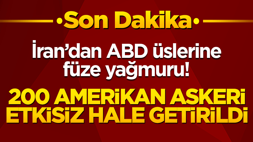 İran’dan ABD üslerine füze yağmuru! 200 Amerikan askeri etkisiz hale getirildi