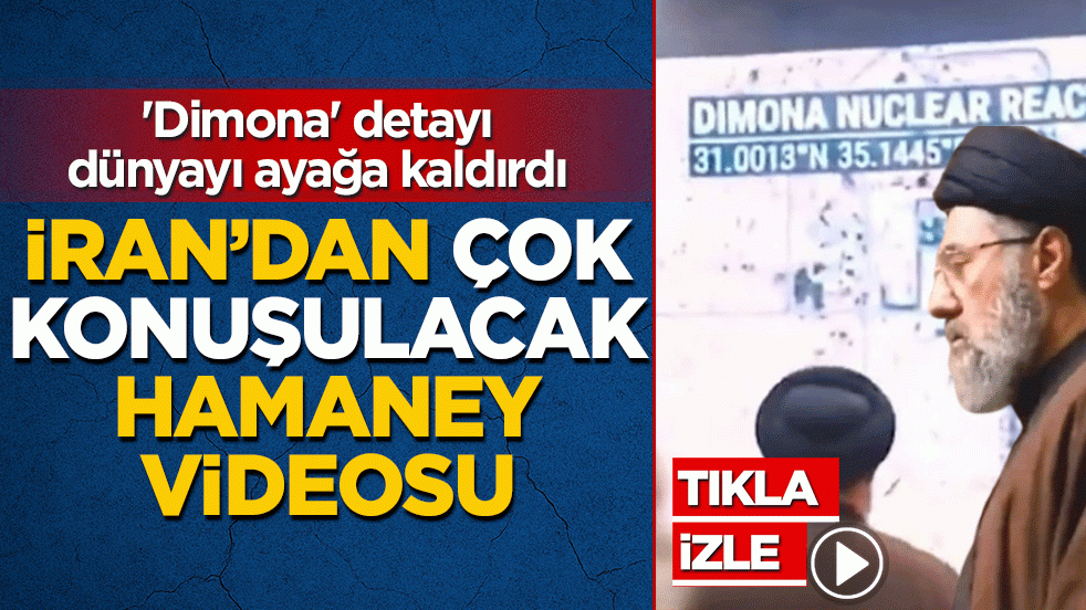 İran’dan çok konuşulacak Hamaney videosu: Operasyon odasındaki 'Dimona' detayı dünyayı ayağa kaldırdı