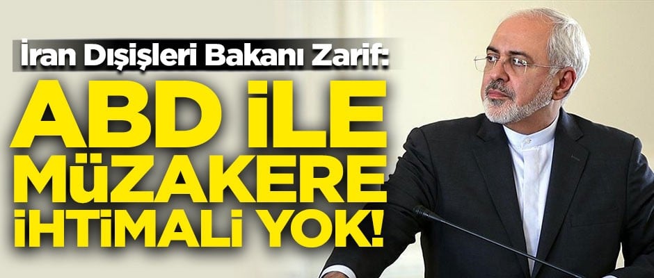 İran'dan çok sert açıklama! "ABD ile müzakere ihtimali yok"