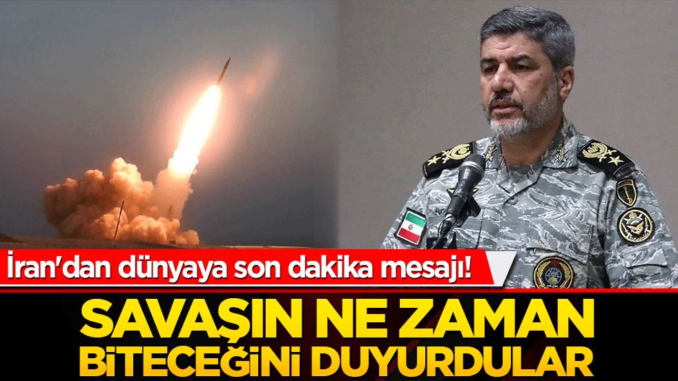 İran'dan dünyaya son dakika mesajı! 