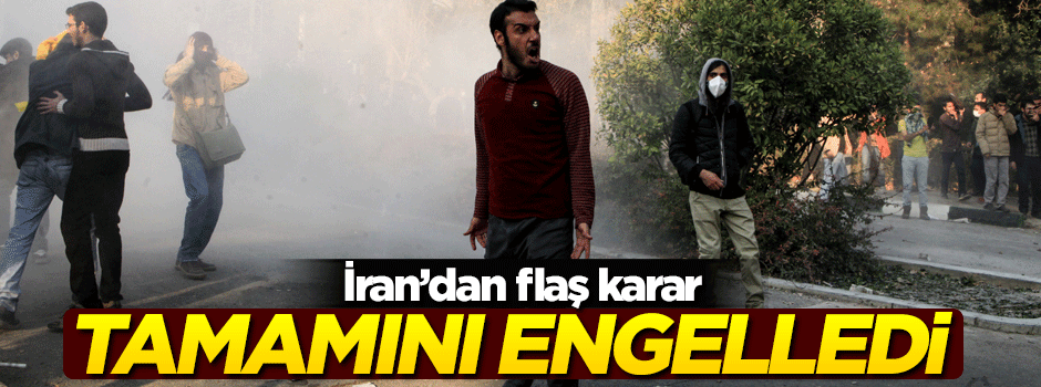 İran'dan flaş karar! Engellendi...