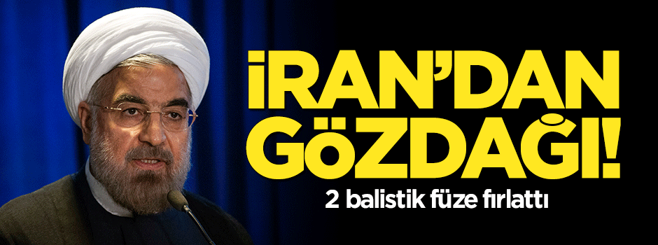 İran'dan gözdağı! 2 balistik füze fırlattı