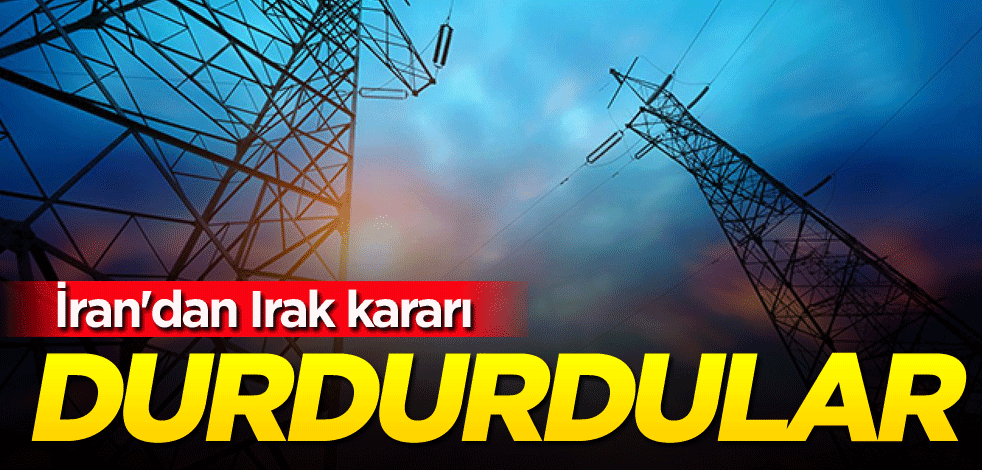 İran'dan Irak kararı! Durdurdular