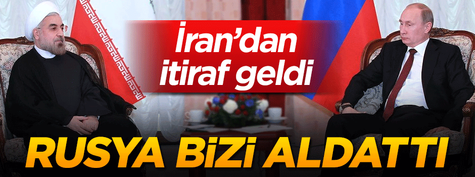 İran'dan itiraf: Suriye'de kazanan Türkler oldu