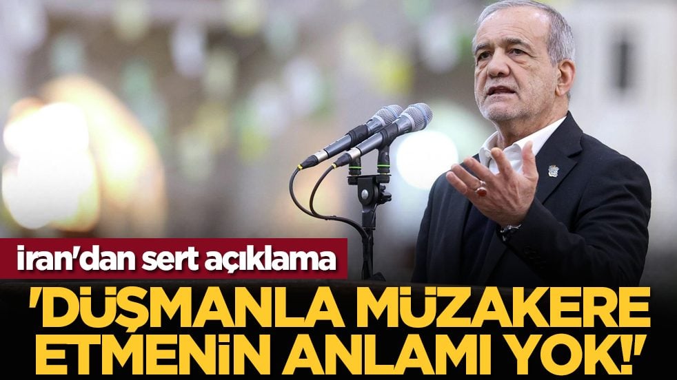 İran'dan sert açıklama: 'Düşmanla müzakere etmenin anlamı yok!'