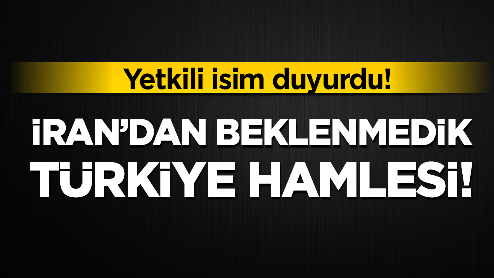 İran'dan beklenmedik Türkiye hamlesi! Yetkili isim duyurdu!