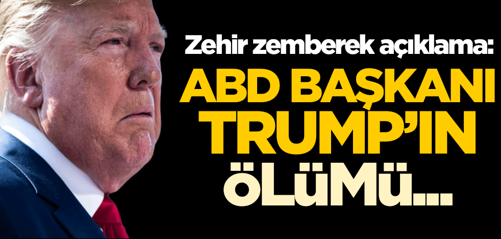 İran'dan zehir zemberek açıklama: Trump'ın ölümü bile intikam için yetmez