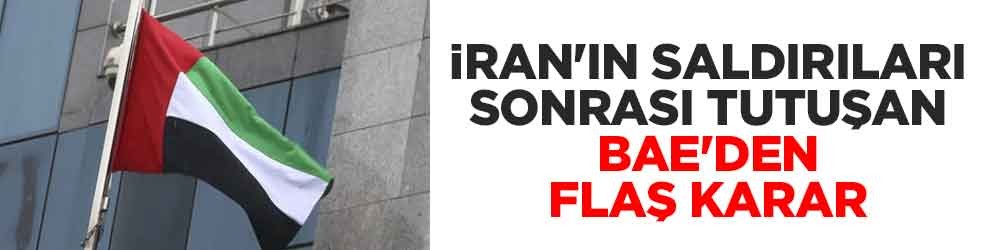 İran'ın saldırıları sonrası tutuşan BAE'den flaş karar