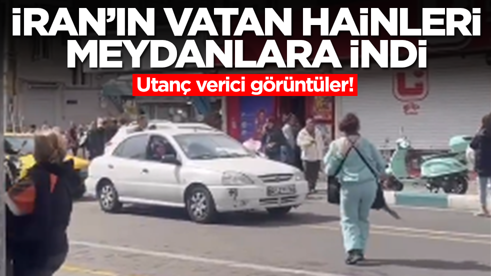 İran’ın vatan hainleri meydana çıktı! Utanç verici görüntüler