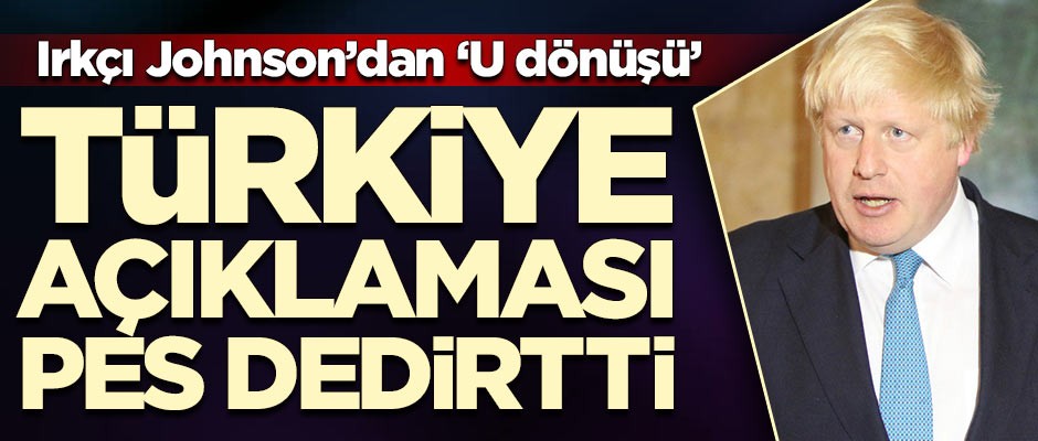 Irkçı Johnson'dan 'U dönüşü'