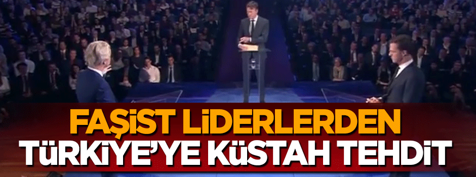 Irkçı Wilders ve Rutte seçim öncesi Türkiye'yi tehdit etti