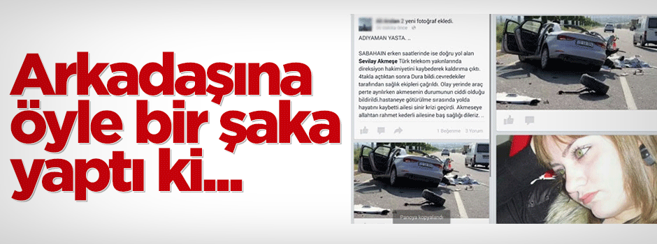 İş arkadaşına öyle bir şaka yaptı ki...