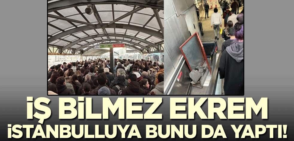İş bilmez İmamoğlu İstanbulluya bunu da yaşattı! Mecidiyeköy istasyonunda yolcular birbirinin üstüne basıyor