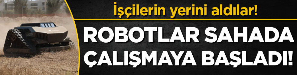 İşçilerin yerini aldılar: Robotlar sahada çalışmaya başladı!
