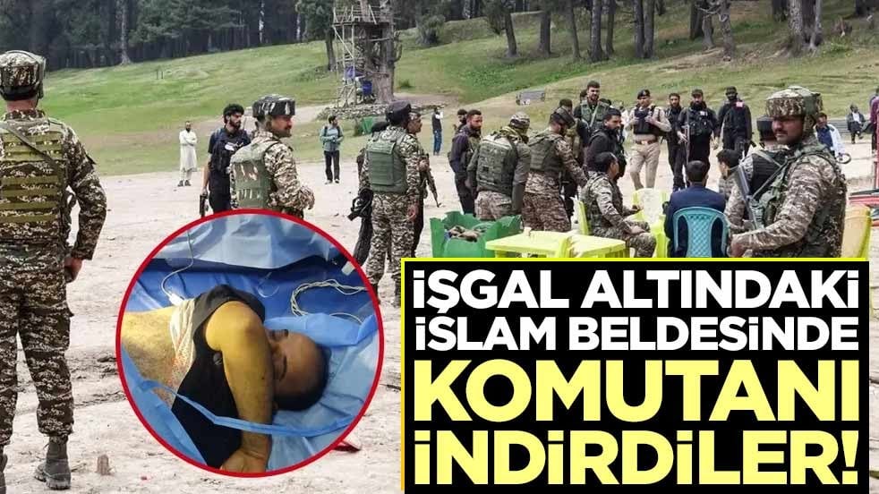 İşgal altındaki İslam beldesinde komutanı indirdiler!
