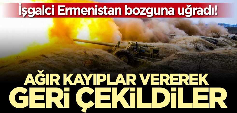 İşgalci Ermenistan bozguna uğradı! Ağır kayıplar vererek geri çekildiler