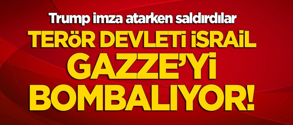 İşgalci İsrail jetleri Gazze'yi bombalıyor!