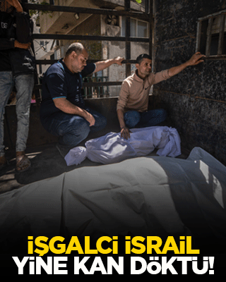 İşgalci İsrail yine kan döktü!