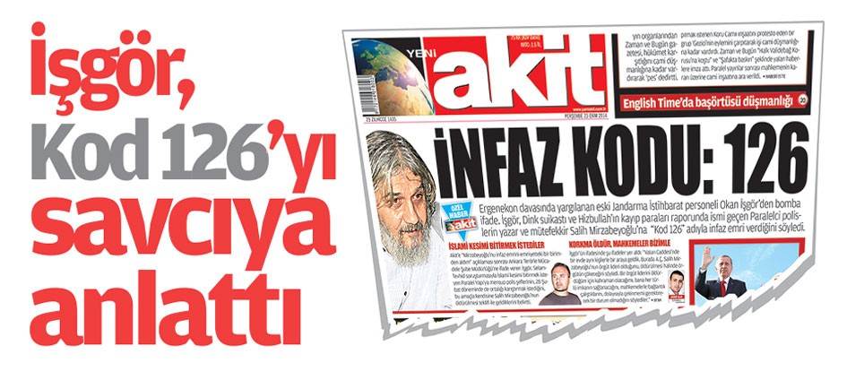 İşgör, Kod 126’yı savcıya anlattı
