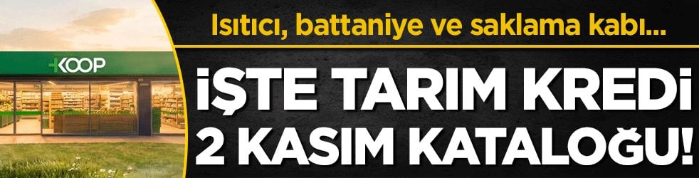 Isıtıcı, battaniye ve saklama kabı...Tarım Kredi 2 Kasım kataloğu yayınlandı!